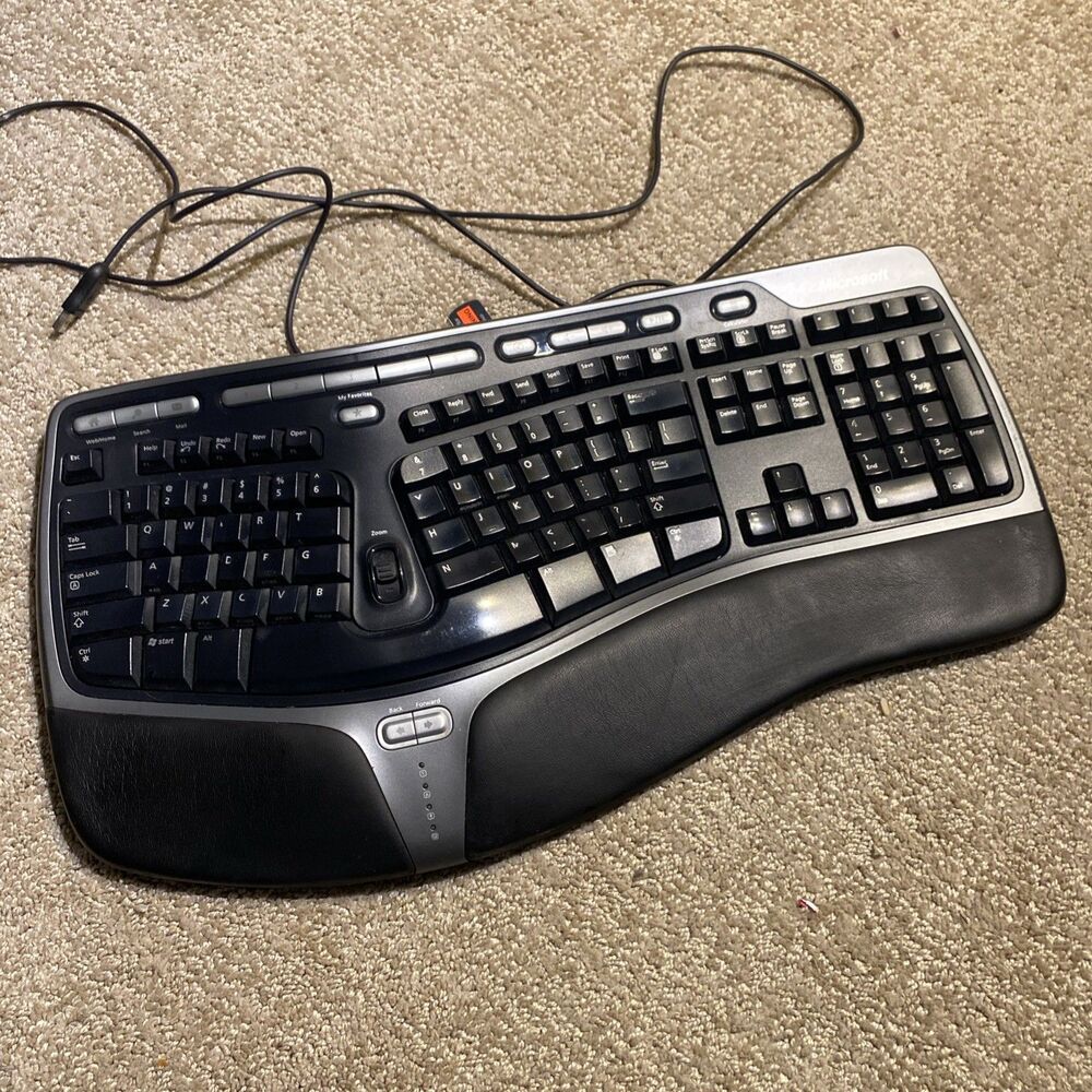 Microsoft Natural Ergonomic Keyboard 4000 v1.0 1048 KU-0462 Wired USB